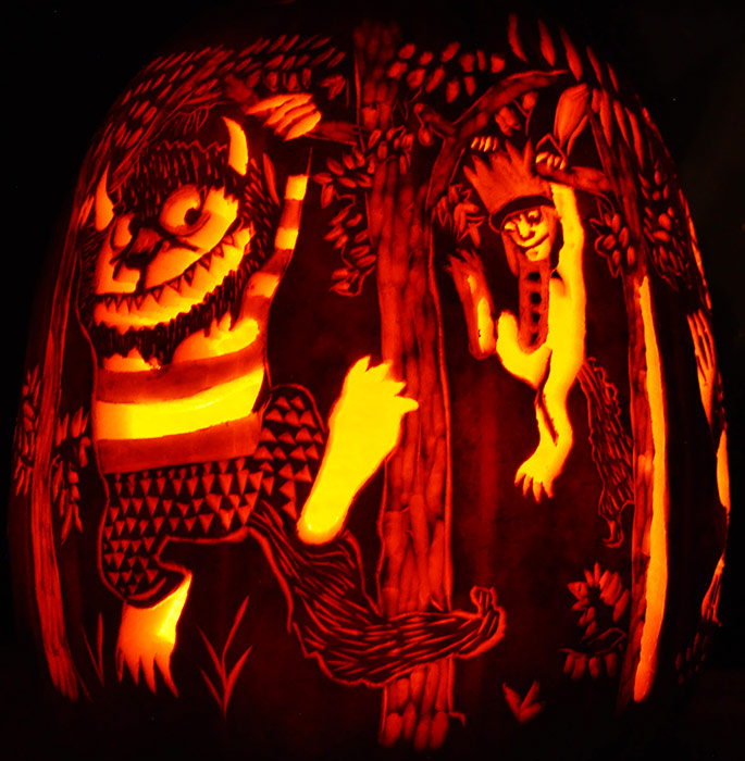 Pumpkin Carving: Where the Wild Things Are 360 degree Carve - Noel