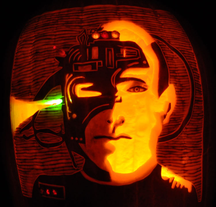 Pumpkin Carving: Locutus of Borg - Star Trek - Noel