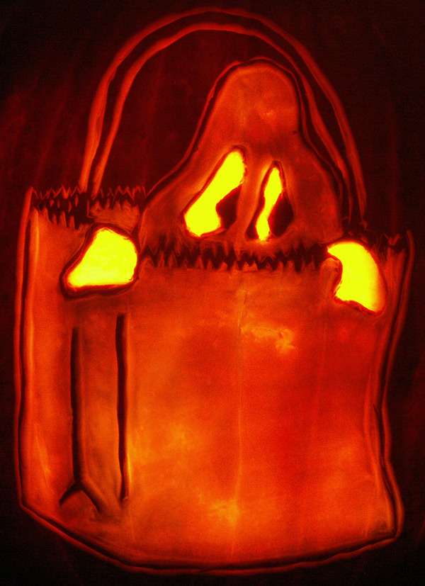 Pumpkin Carving: Ghost Bag - Sarah