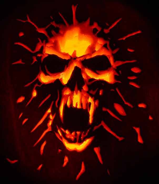 pumpkin stencils for mac flaming skull