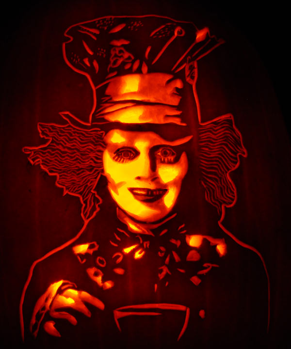 Pumpkin Carving: Mad Hatter - Noel