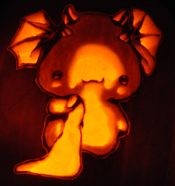 Pumpkin Carving: Cute Dragon - Nam