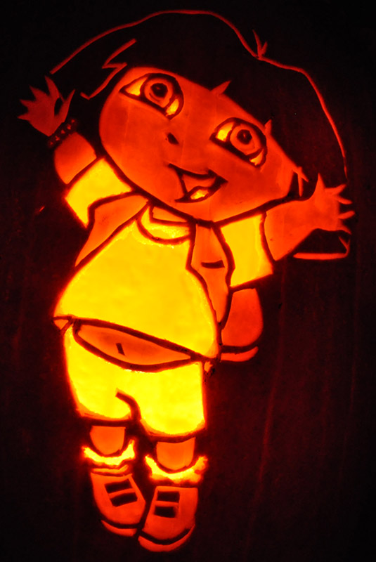 Pumpkin Carving: Dora - Joseph