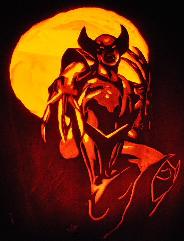 Pumpkin Carving: Wolverine - Joseph