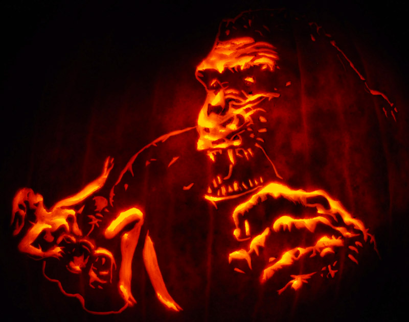 Pumpkin Carving: King Kong - Joseph