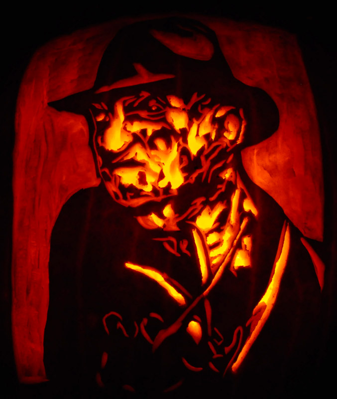 Pumpkin Carving: Freddy Kruger - Justin