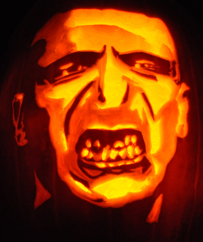 Pumpkin Carving: Voldemort - Justin