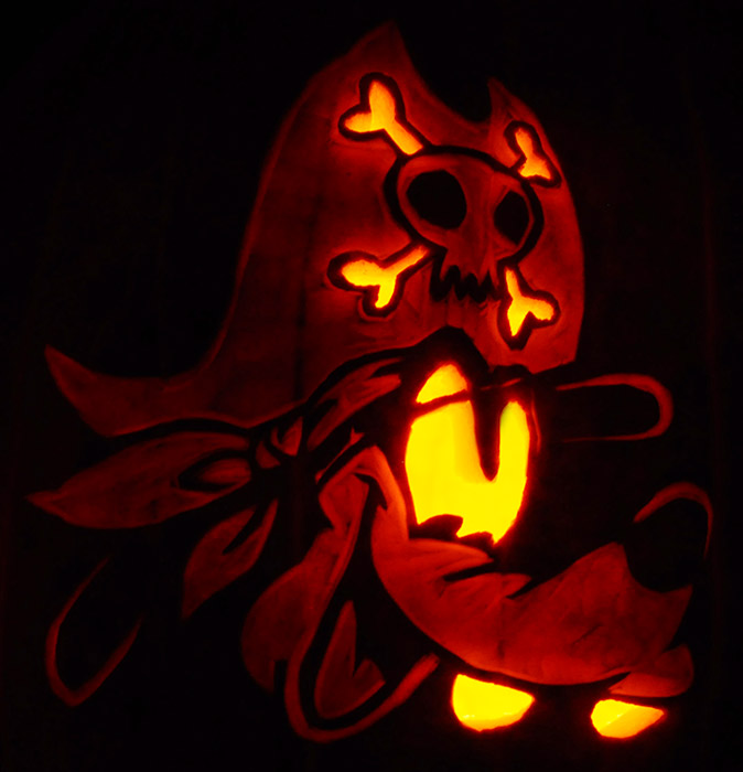 Pumpkin Carving: Goofy Pirate - Nam