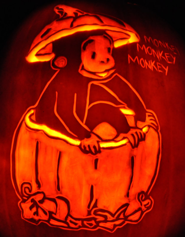 Pumpkin Carving: Curious George - Sarah